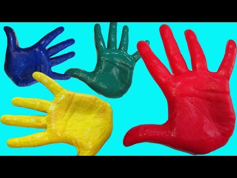Сборник Учим цвета Learn colors Развивающий мультик Песня Про пальчики Рисуем на руке Семья пальчики