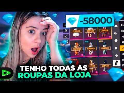 ZEREI A LOJA? COMPREI TODAS AS ROUPAS DO FREE FIRE
