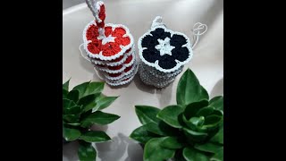 Tuto moulin a vent fleur au crochet spécial gaucher @AlextitiaTutoCrochet