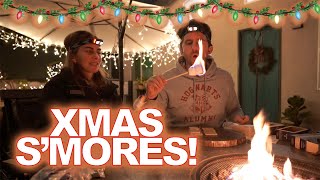 Opening A Cool Gift Plus XMAS S'Mores! Vlogmas Day 21, 2021