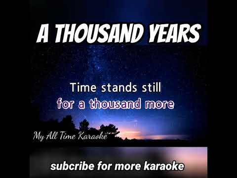 A thousand years chorus karaoke #shorts