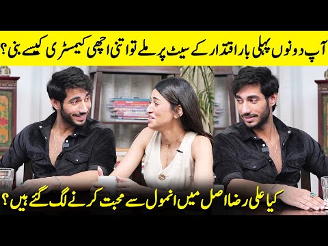 Ali Raza & Anmol Baloch Talk About Their Chemistry And More | Iqtidar | Love Birds | Desi Tv | SA2Q