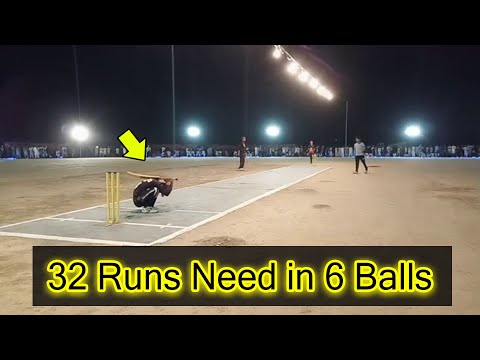 32 Runs Required in Last 6 Balls Amazing Performance Young Batsman