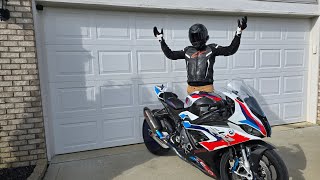 First ride back after my broken hand riding my BMW M1000RR