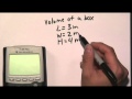 Volume Calculation and Unit Conversion