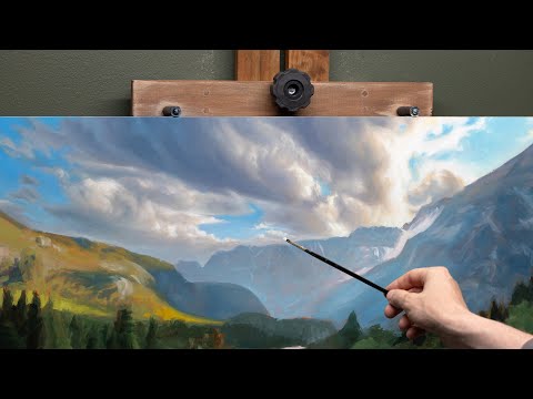 Oil Painting Soft, Realistic Clouds - Full Process