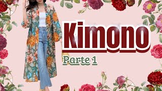 KIMONO PARTE 1, Kimono floral, Kimono  elegante para mujer, Kimono manga larga.