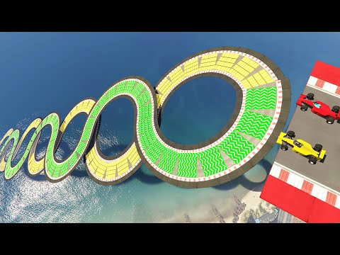 Insane Track of Infinity - Green vs Yellow - GTA 5