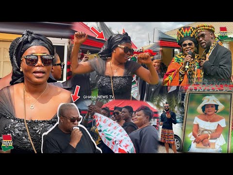 Mzbel turns her late mum’s funeral into NDC Mini Rally as they happily jam to Mahama’s Onaapo