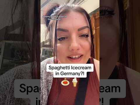 Is spaghetti ice cream a real thing? FULL VIDEO LINK IN DESCRIPTION #germanculture #americanreacts