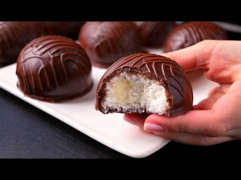 Ich kann nicht glauben, wie EINFACH dieses NO BAKE KOKOSNUSS-Dessert zuzubereiten ist!