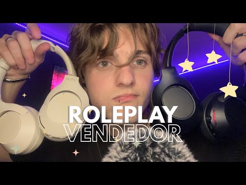 asmr roleplay rapido vendedor de auriculares :) (FIFINE X3)