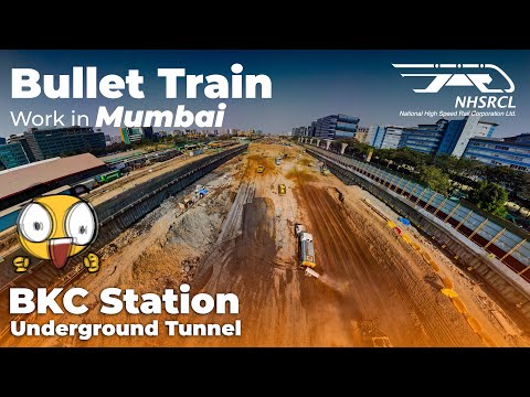 Bullet Train work from Mumbai | The Underground Station and Tunnelling | April 2024 update