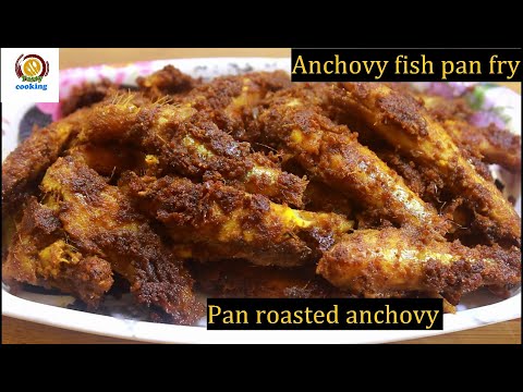 Pan roasted anchovy/Anchovy pan fry/anchovy recipes/ anchovy fish fry