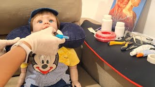 Levando todos os babys no dentista 