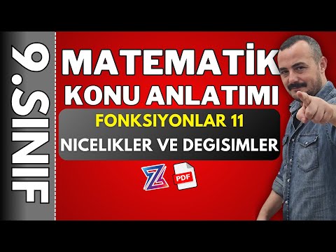 9. Sınıf matematik  | fonksiyonlar  11 | 🚩PDF 🚩