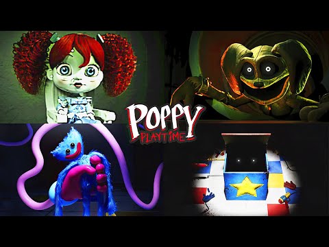 Poppy Playtime 1,2,3 All Game Trailers - Project Playtime, Chapter 3 Gameplay