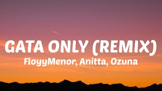 FloyyMenor, Anitta, Ozuna - Gata Only [Remix/Lyrics]