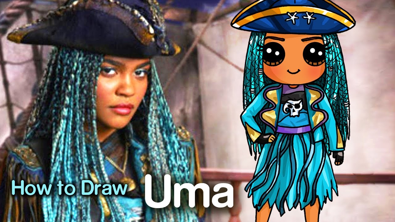 How to Draw Uma Disney Descendants