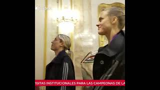 alexia putellas in Congress of Deputies and La Moncloa Palace