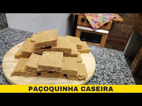 PAÇOQUINHA CASEIRA DE AMENDOIM | APENAS 3 INGREDIENTES