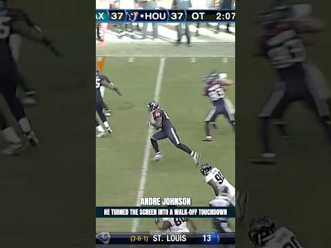 Andre Johnson Ended His 273 Yard Game With a Walk Off TD 🔥