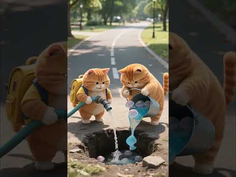 第 1016 集 | 小猫被豹子欺负，猫爸爸为小猫报仇。 #猫咪 #猫的故事 #ai猫咪 #娱乐 #搞笑