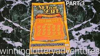 1 OF 10 SET FOR LIFE $10 NY LOTTERY SCRATCH OFF PART 3