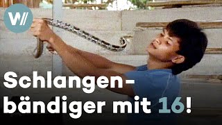 Schlangenbändiger im schwimmenden Markt von Thailand | Geschichten von Anderswo