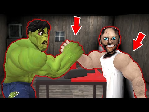 Granny vs Hulk vs Arm wrestling - funny horror animation (p.188)