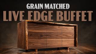 We Turned a Live Edge Slab Into a Stunning Buffet