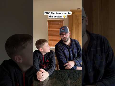Dad takes son to the doctors ๐
๐