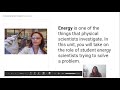 Energy Science and Student Engagement