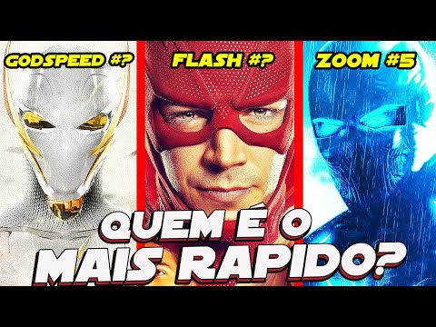 RANKING! TODOS OS VELOCISTAS MAIS RAPIDOS EM THE FLASH EM ORDEM DE VELOCIDADE