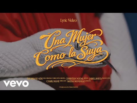 Christian Nodal - Una Mujer Como la Suya (Lyric Video)