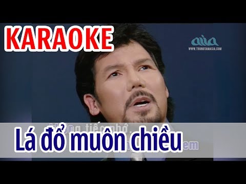 Lá Đổ Muôn Chiều KARAOKE – Vũ Khanh | Tone Nam | Asia Karaoke Beat Chuẩn