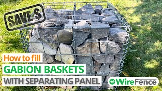 Video thumbnail for How to fill gabions with stone separating panel