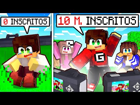 GAROTO POBRE virou UM YOUTUBER DE SUCESSO no Minecraft