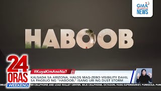 "Haboob" dust storm plunges Arizona road into darkness | 24 Oras Weekend