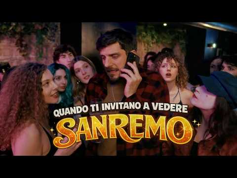 QUANDO TI INVITANO A VEDERE SANREMO