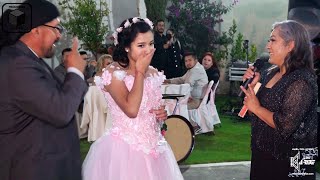 XV Sarah, su Mamá le canta yo te esperaba, momento emotivo de la fiesta, Producciones Black Box