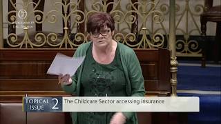 Joan Collins TD - Overwhelming Childcare Insurance Costs