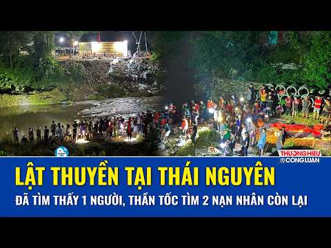 Vụ lật thuyền ở đập Linh Nham: Lực lượng chức năng tìm kiếm xuyên đêm 3 nạn nhân mất tích