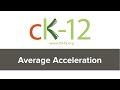 Understanding Acceleration and Velocity Concepts