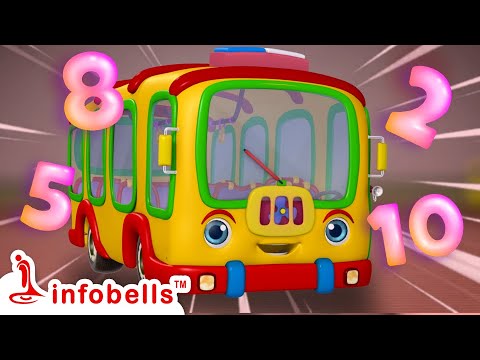Ten Babies in the Bus - Number & Counting Song | Nursery & Baby Rhymes | Infobells #babyrhymes