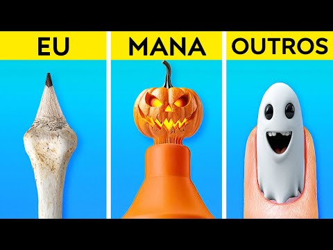 NOVO 123 GO! Desafio ARTÍSTICO de Halloween! Artesanatos Incríveis e Assustadores Para Decorar🎃