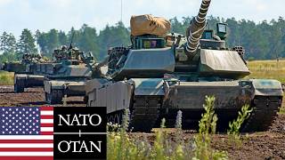 U.S. Army, NATO. M1A2 Abrams tanks during military exercises in Poland.