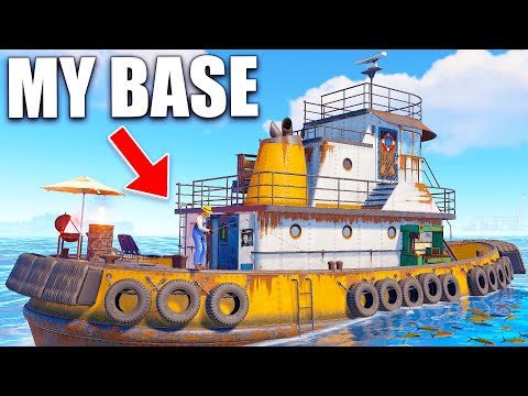 I Lived in a Tugboat base for 24 Hours in Rust.. Ft. Max Mears