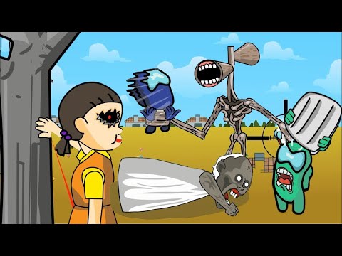 Crewmates Among Us Vs Squid Game 2 - Cartoon Animation