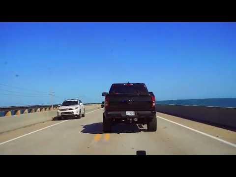Dodge Ram Driver Jumps Off 7-Mile Bridge in Florida Keys Chase! | Florida Highway Patrol